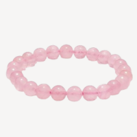 Natural rose quartz bracelet